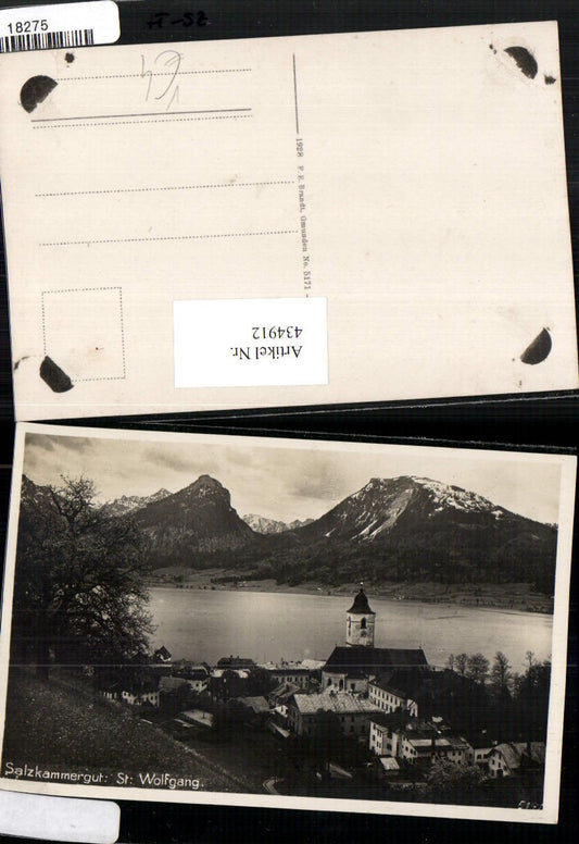 434912,St. Wolfgang am See Totale Bergkulisse pub F. E. Brandt 5171