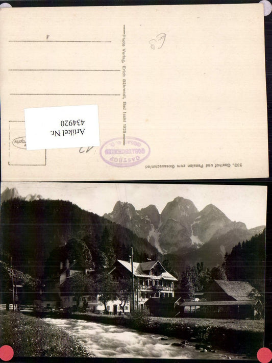 434920,Gosau Gasthof u. Pension zum Gosauschmied