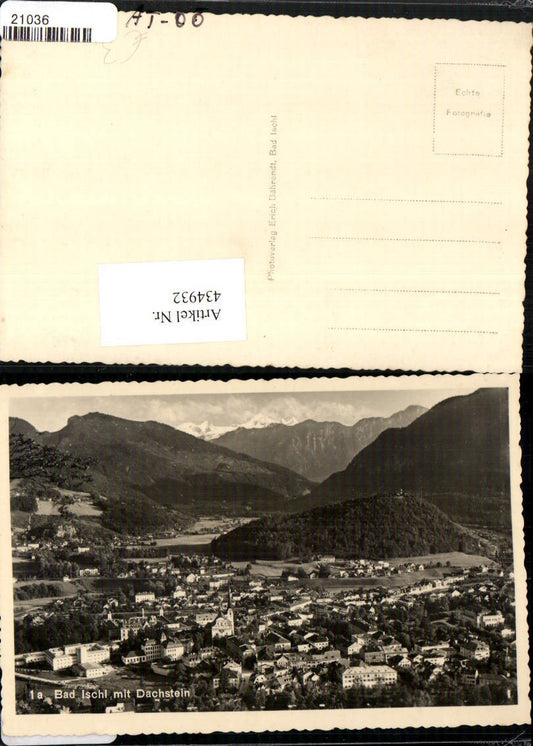 434932,Bad Ischl Totale m. Dachstein Bergkulisse