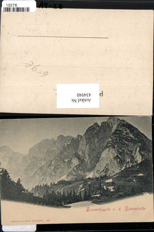 434940,Donnerkogeln von d. Zwieselalpe b. Gosau Bergkulisse