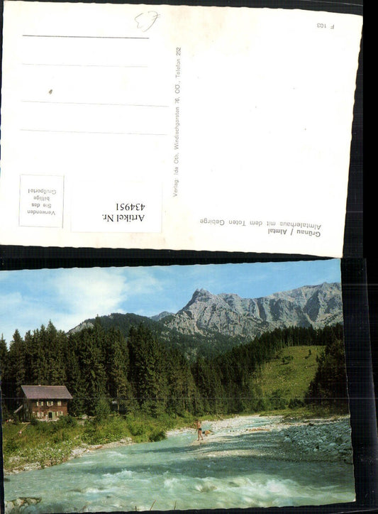 434951,Grünau im Almtal Almtalerhaus m. Toten Gebirge Bergkulisse