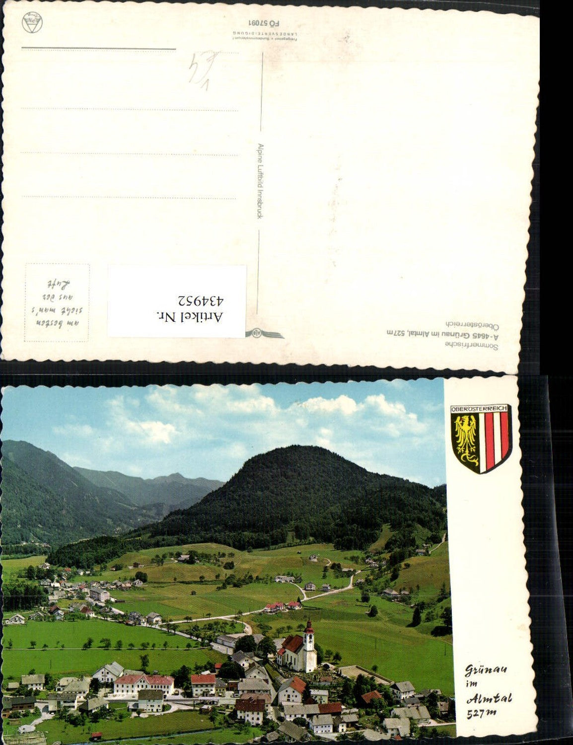 434952,Grünau im Almtal Totale pub Alpine Luftbild 57091