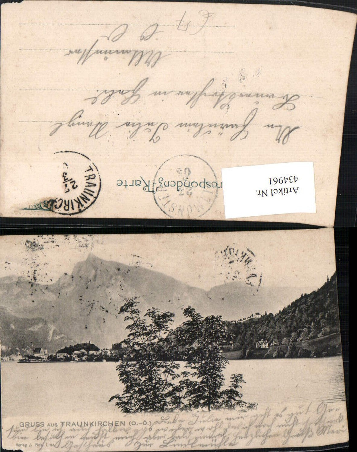 434961,Gruß aus Traunkirchen Teilansicht