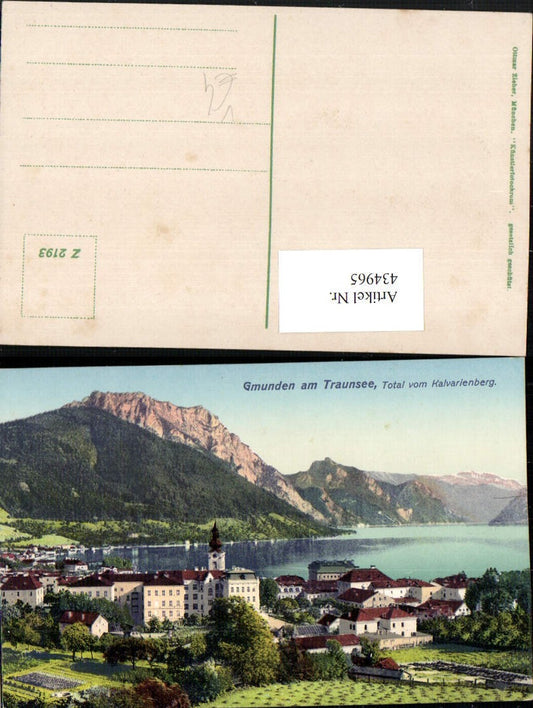 434965,Gmunden am Traunsee Teilansicht vom Kalvarienberg pub Ottmar Zieher 2193