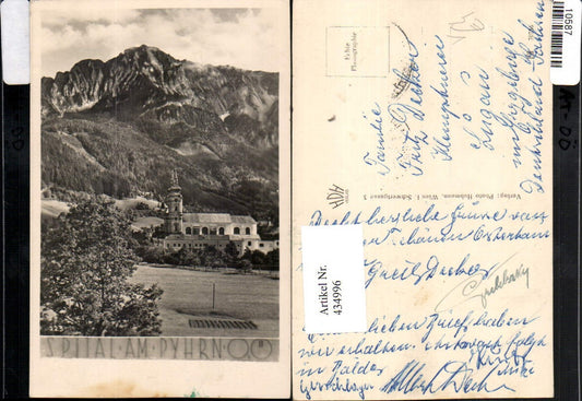 434996,Spital am Pyhrn Kirche Bergkulisse pub Foto Hubmann 223