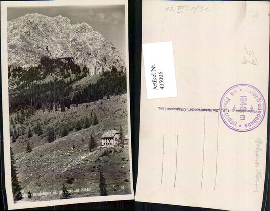 435006,Naturfreundehaus Berghütte m. Großen Pyhrgas b. Spital am Pyhrn