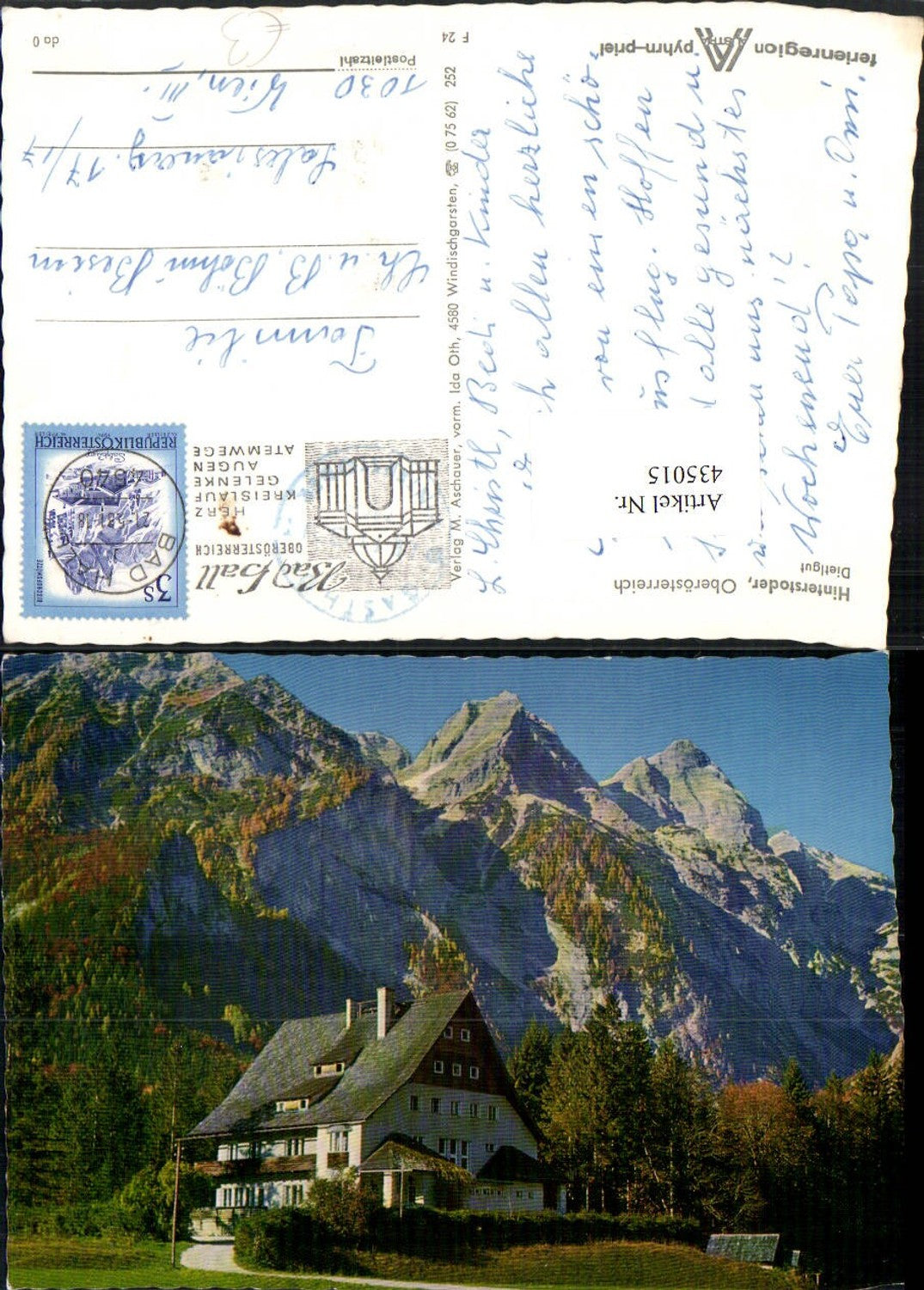 435015,Hinterstoder Dietlgut Bergkulisse