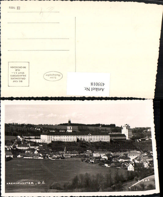 435018,Kremsmünster Teilansicht m. Stift
