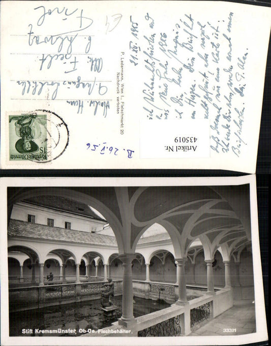 435019,Stift Kremsmünster Fischbehälter Arkaden