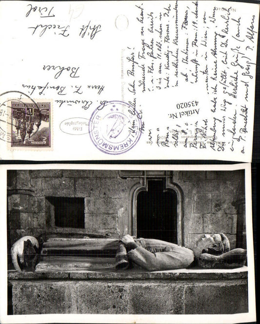 435020,Stiftskirche Kremsmünster Deckplatte des Guntherhochgrabes