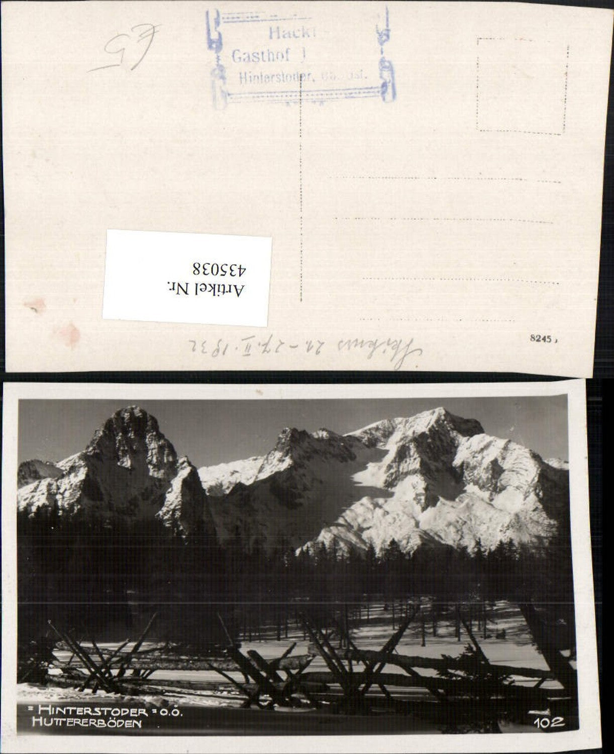 435038,Hinterstoder Huttererböden Bergkulisse Winterbild