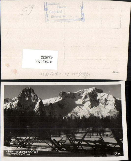 435038,Hinterstoder Huttererböden Bergkulisse Winterbild