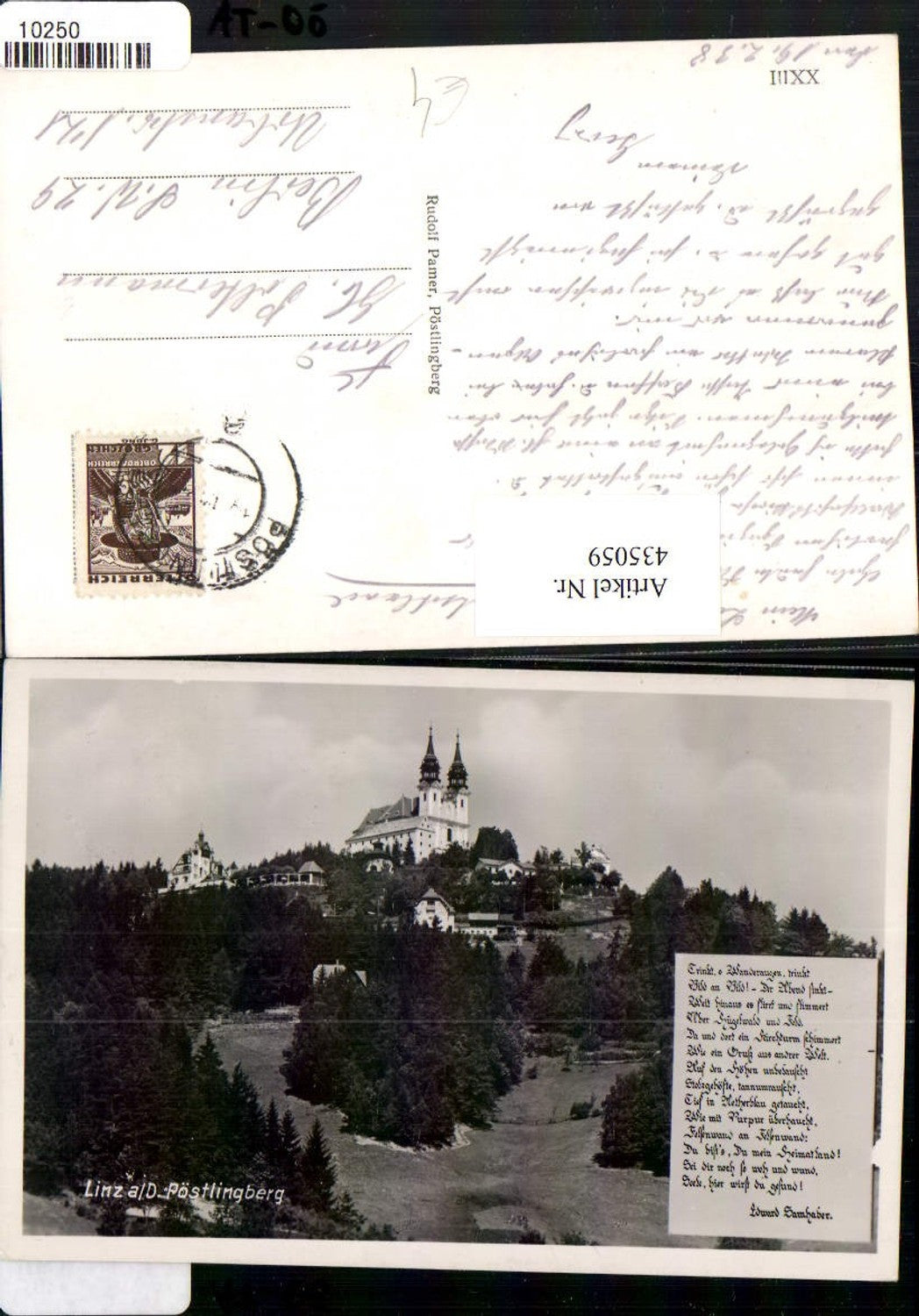 435059,Linz an d. Donau Pöstlingberg Kirche Text