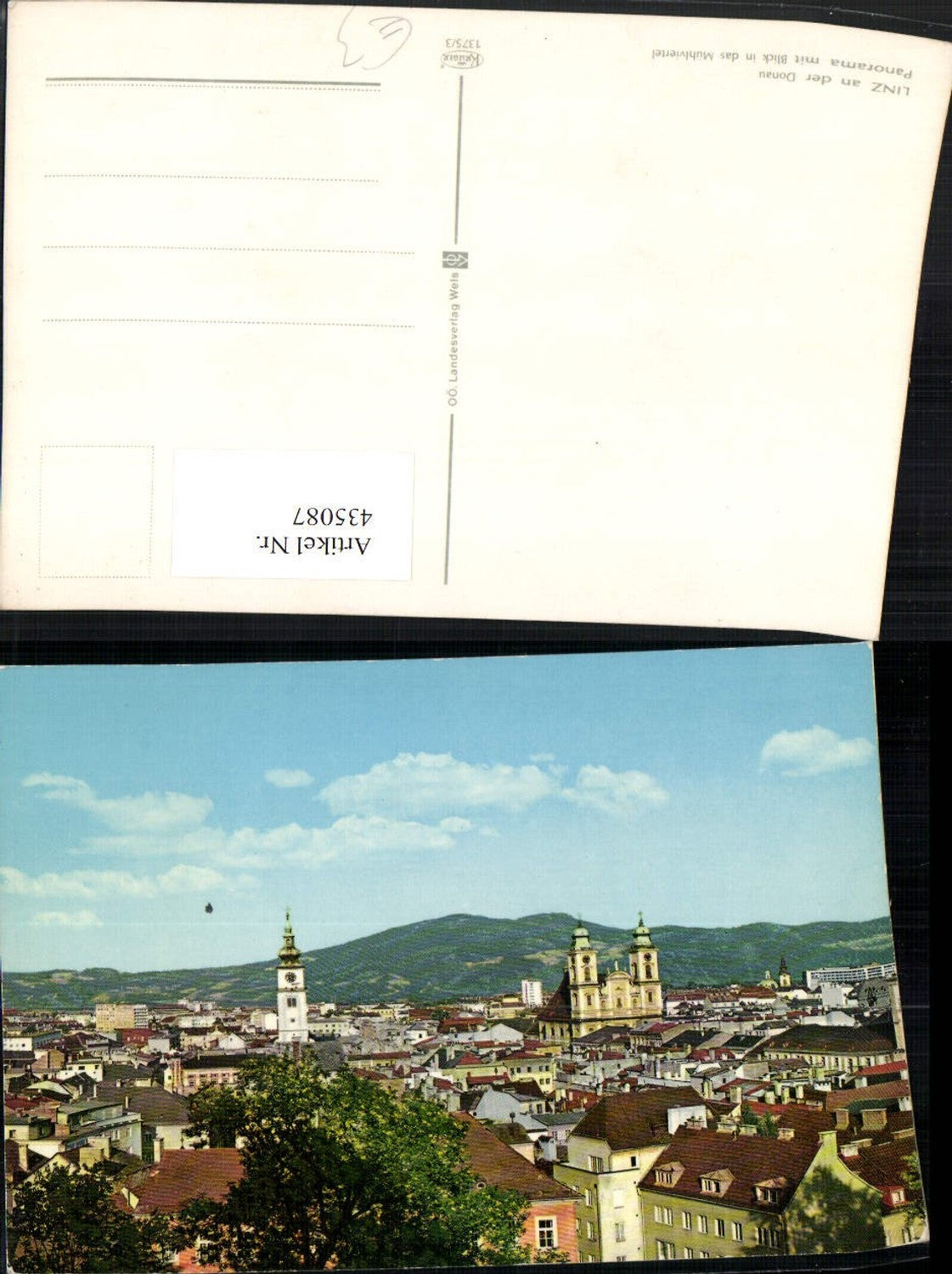 435087,Linz an d. Donau Teilansicht Panorama