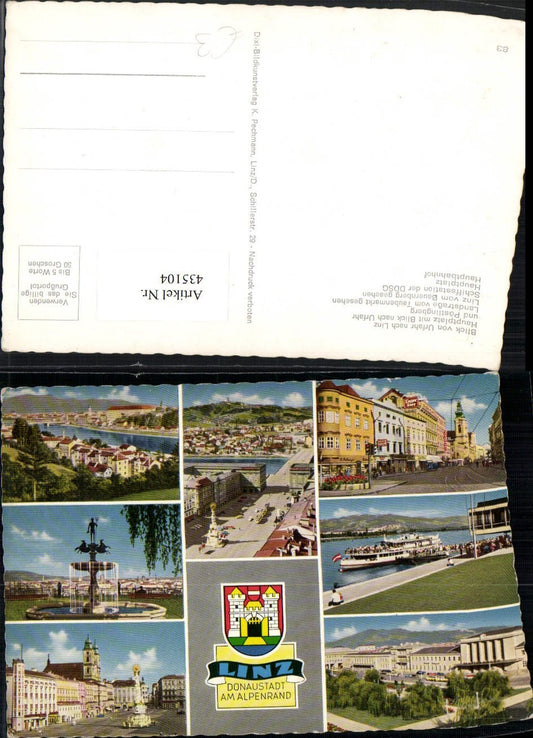 435104,Linz an d. Donau Totale Straßenansicht Hauptplatz Bahnhof Mehrbildkarte