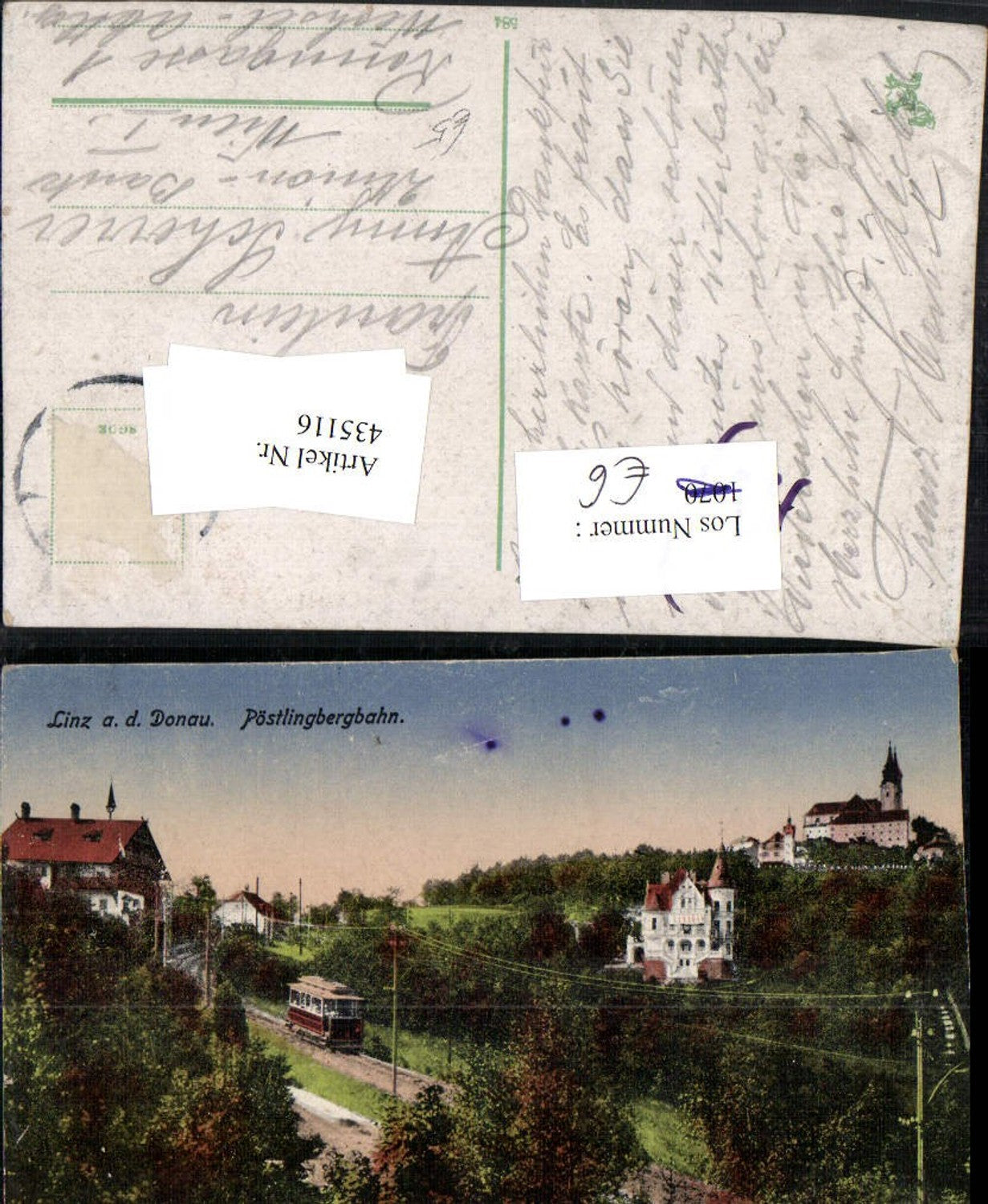 435116,Linz an d. Donau Pöstlingbergbahn Pöstlingberg Kirche