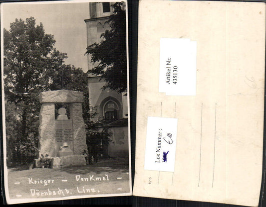 435130,Foto AK Dörnbach b. Linz Krieger-Denkmal