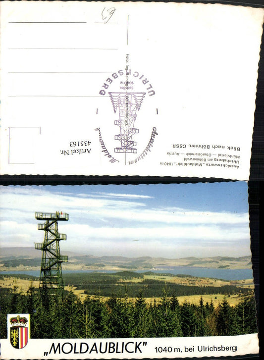 435163, Moldaublick observation tower near Ulrichsberg, Aigen
