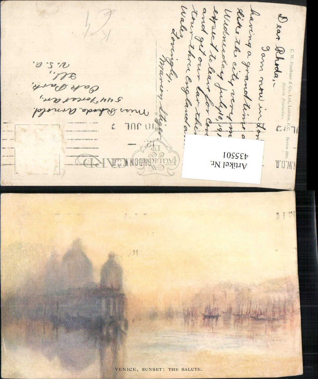 Alte Ansichtskarte – Old Postcard