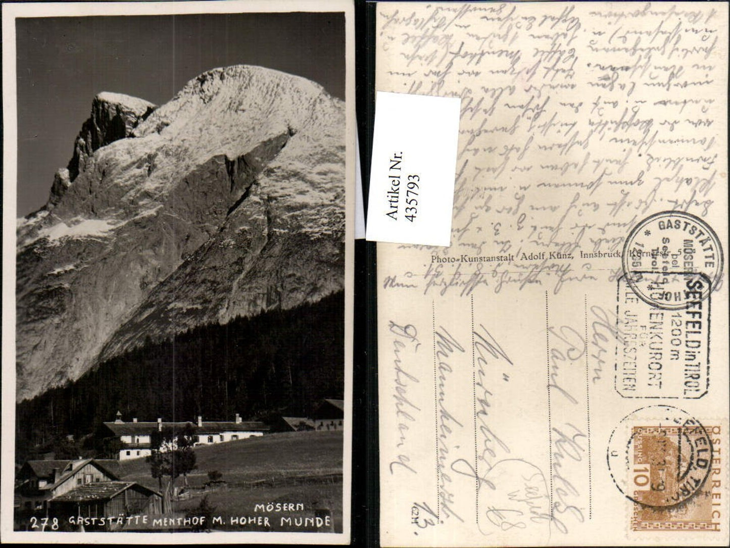 Alte Ansichtskarte – Old Postcard