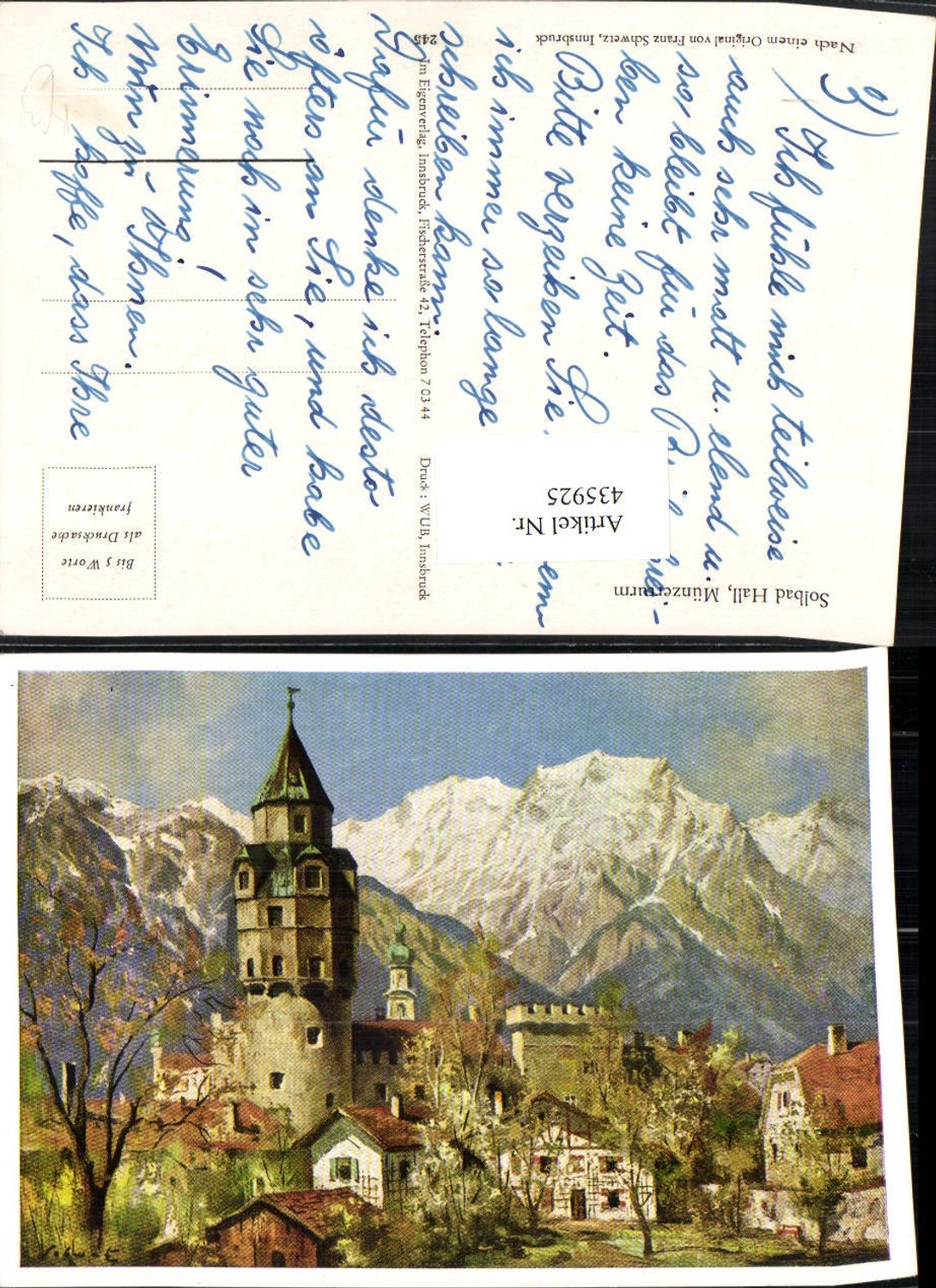 Alte Ansichtskarte – Old Postcard