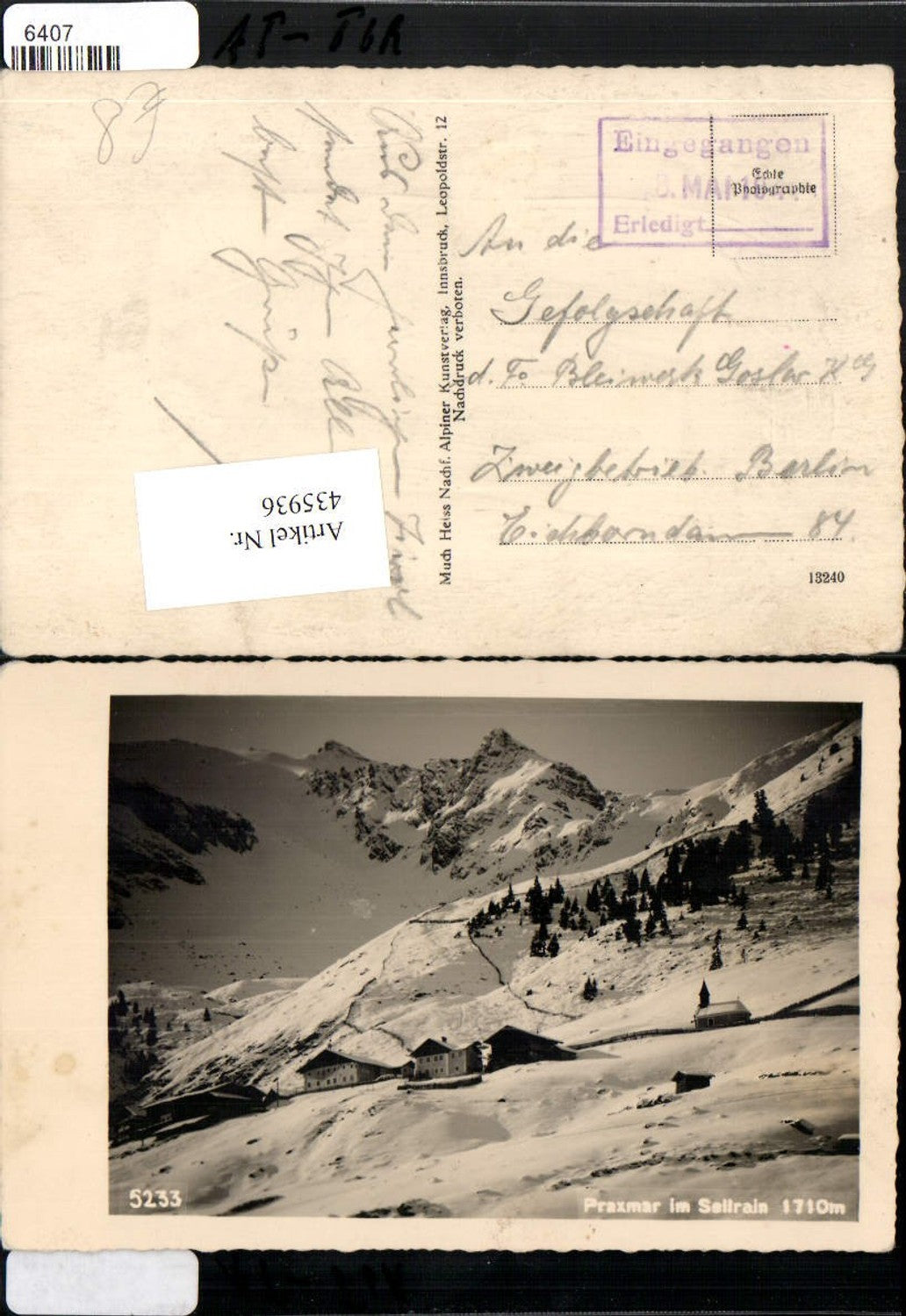 Alte Ansichtskarte – Old Postcard