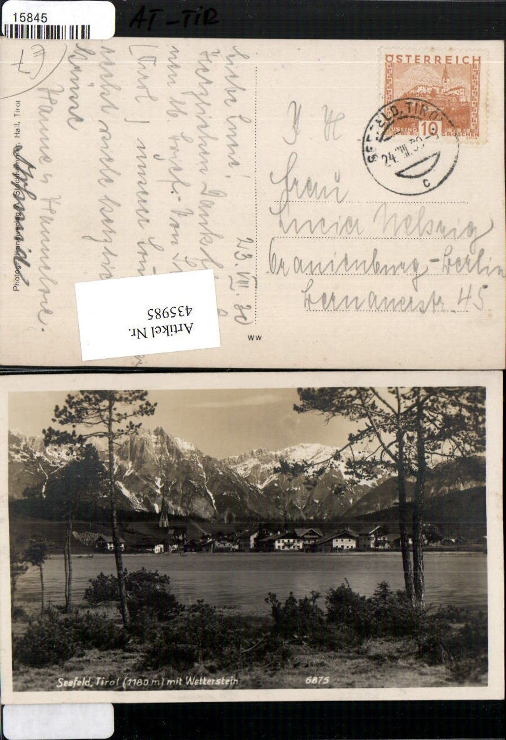 Alte Ansichtskarte – Old Postcard