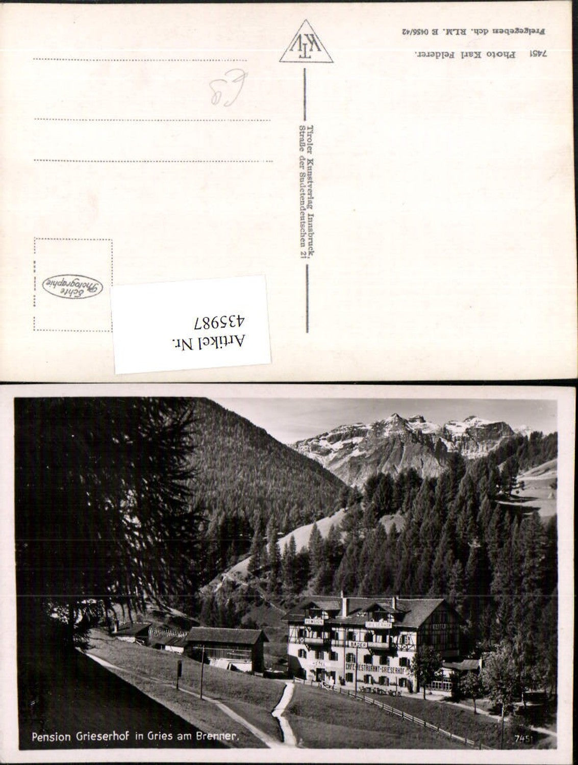 Alte Ansichtskarte – Old Postcard