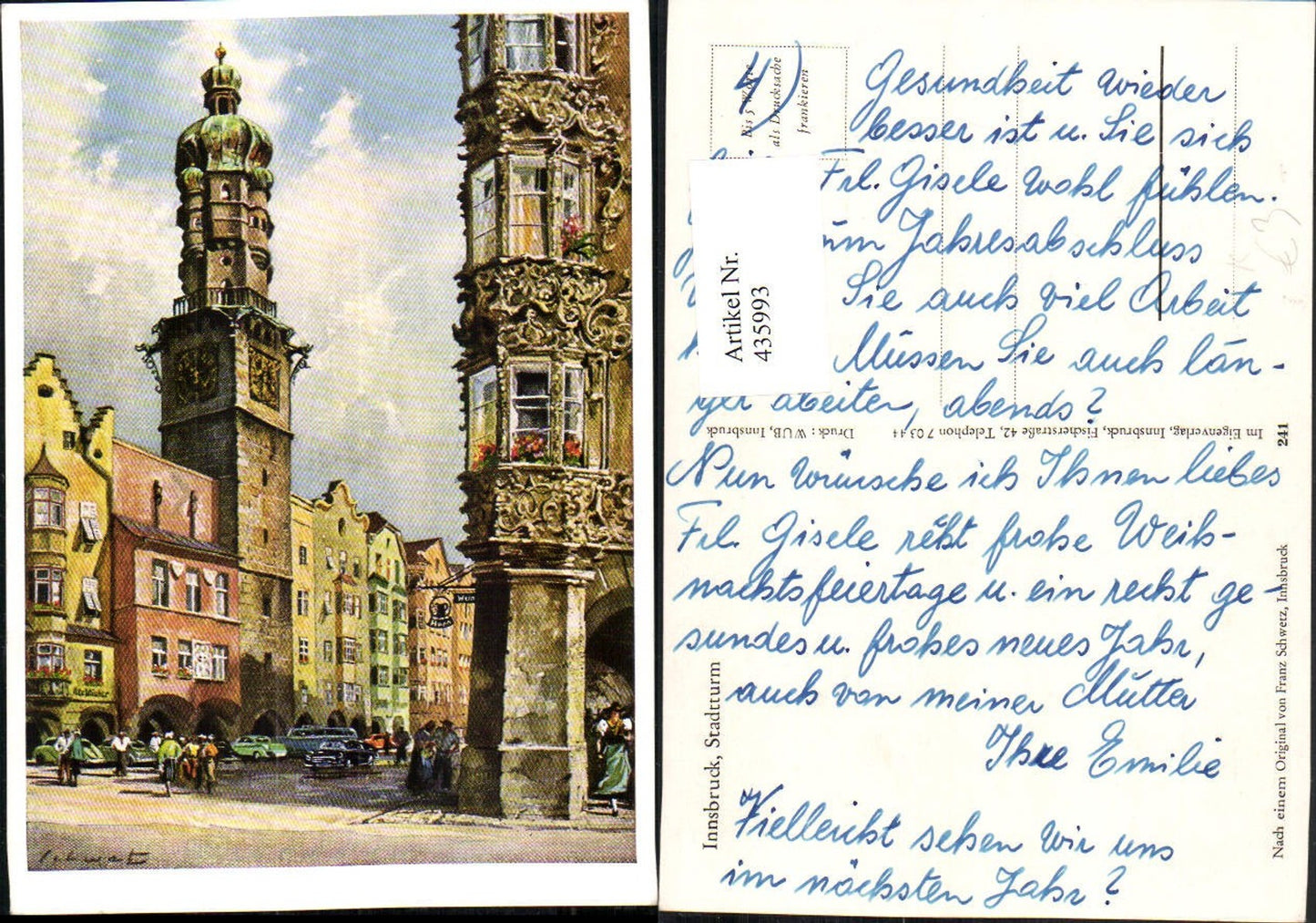 Alte Ansichtskarte – Old Postcard