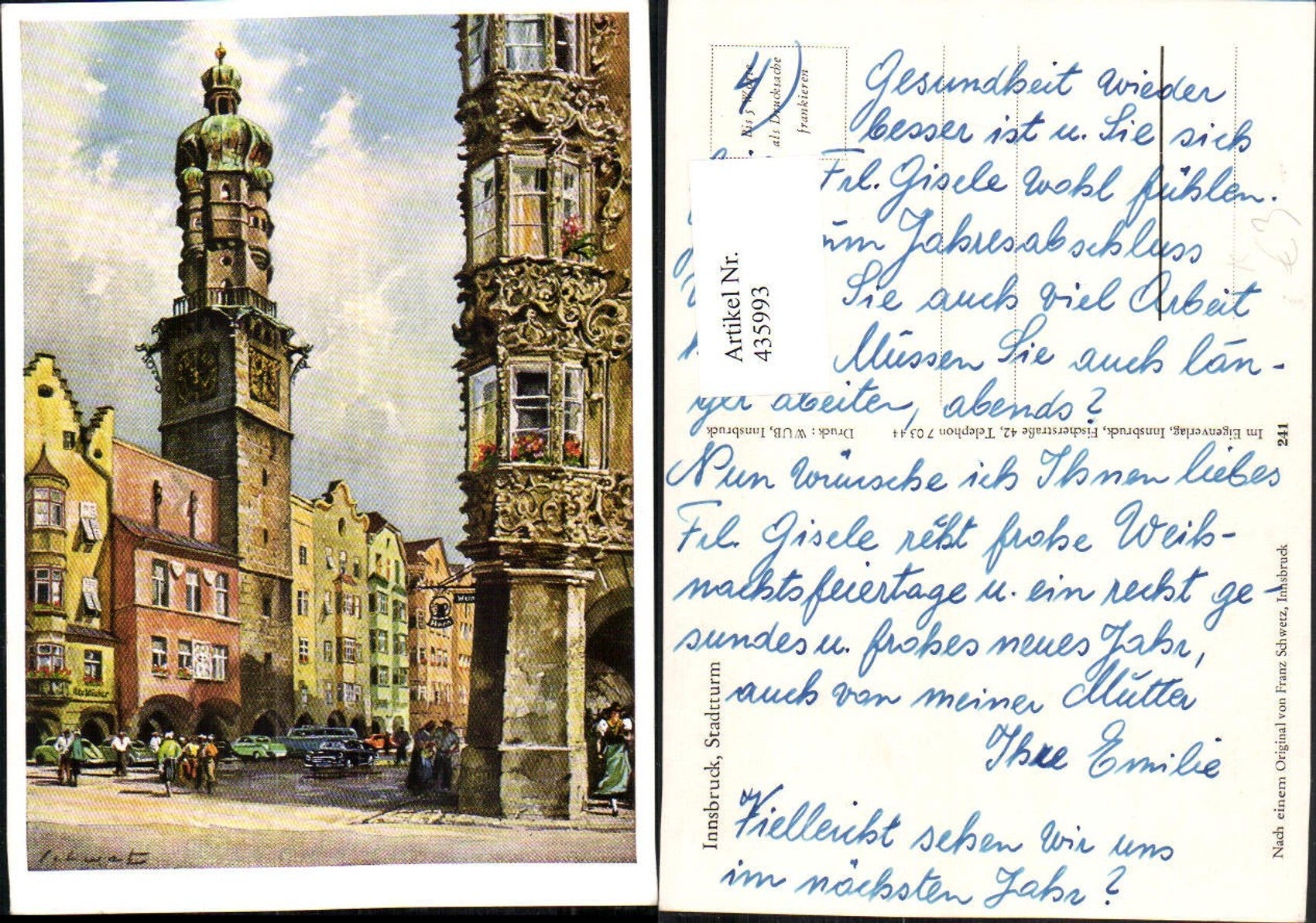 Alte Ansichtskarte – Old Postcard