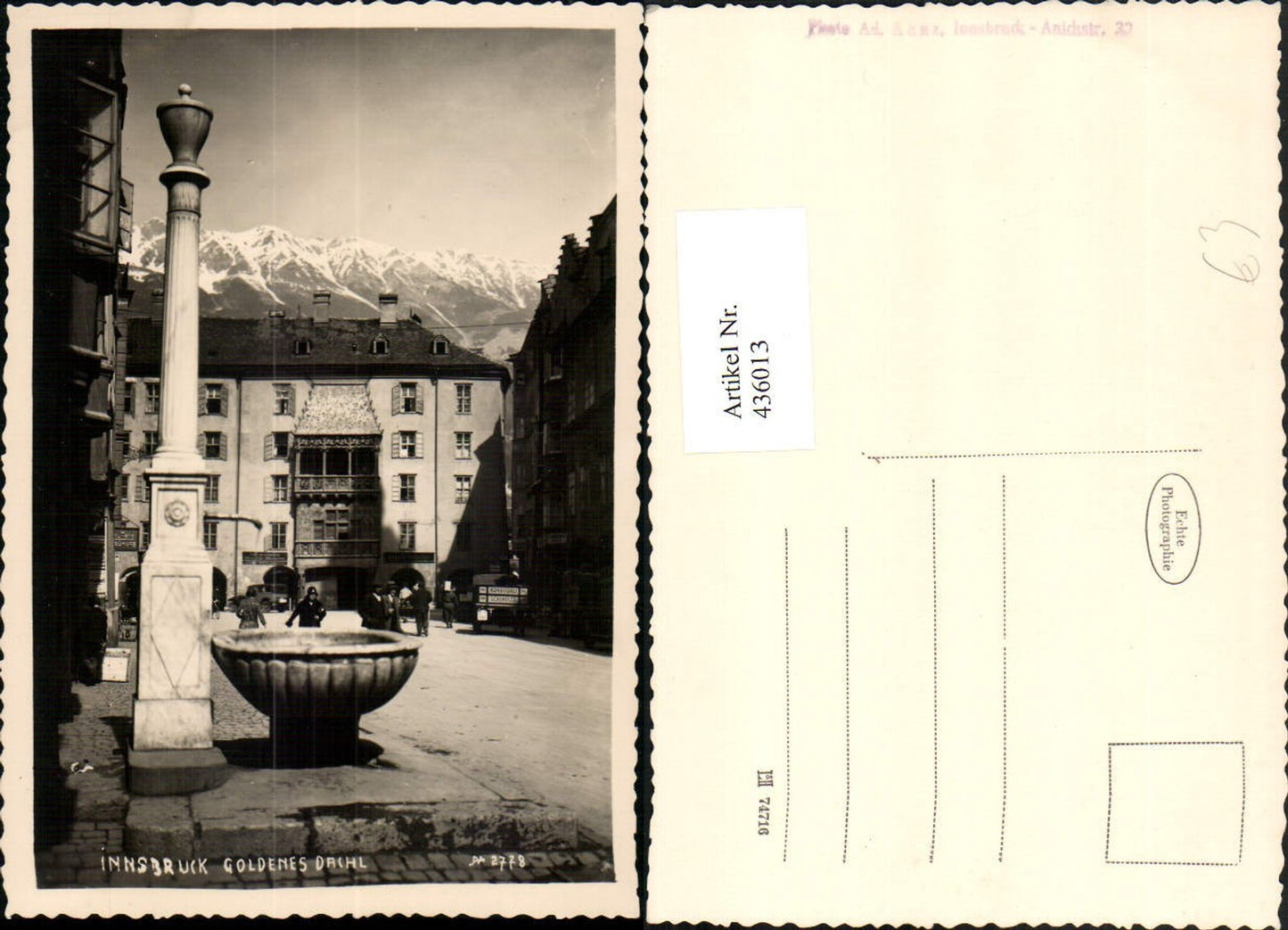 Alte Ansichtskarte – Old Postcard