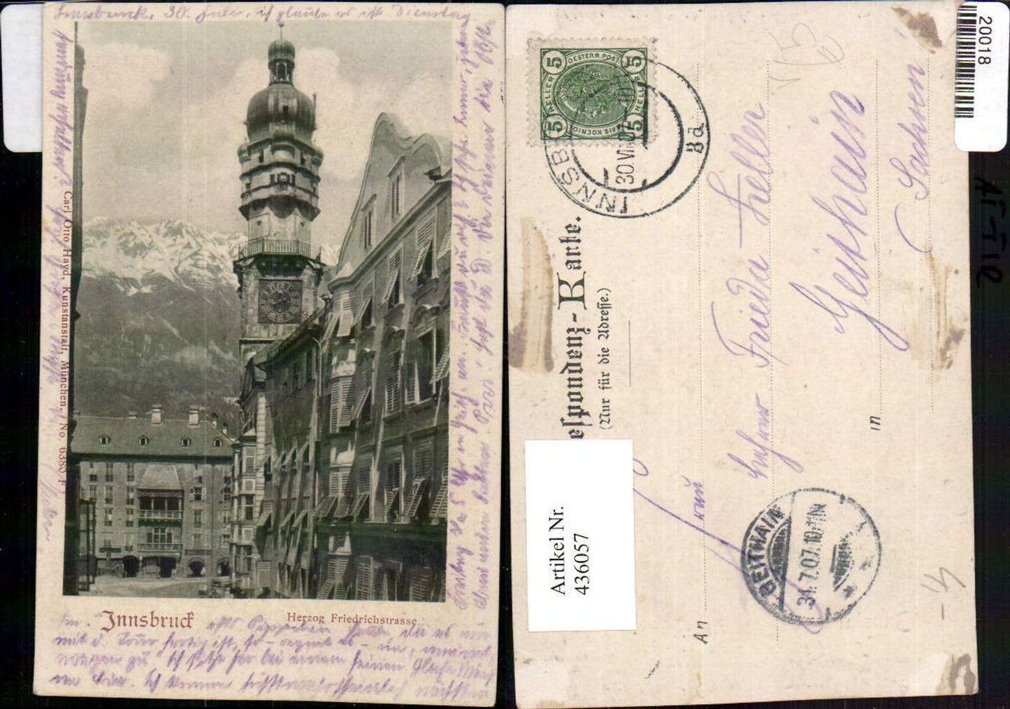 Alte Ansichtskarte – Old Postcard