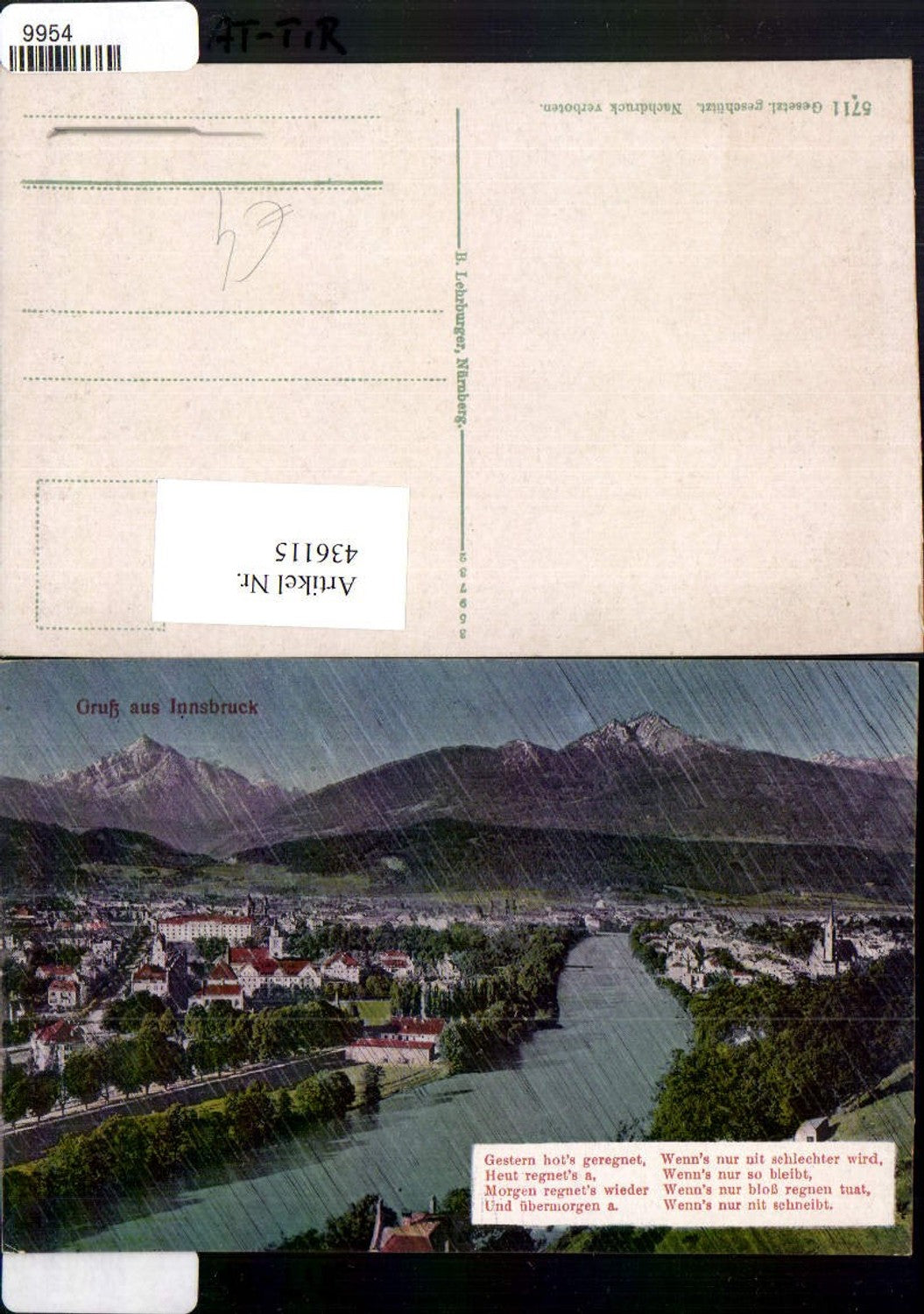 Alte Ansichtskarte – Old Postcard
