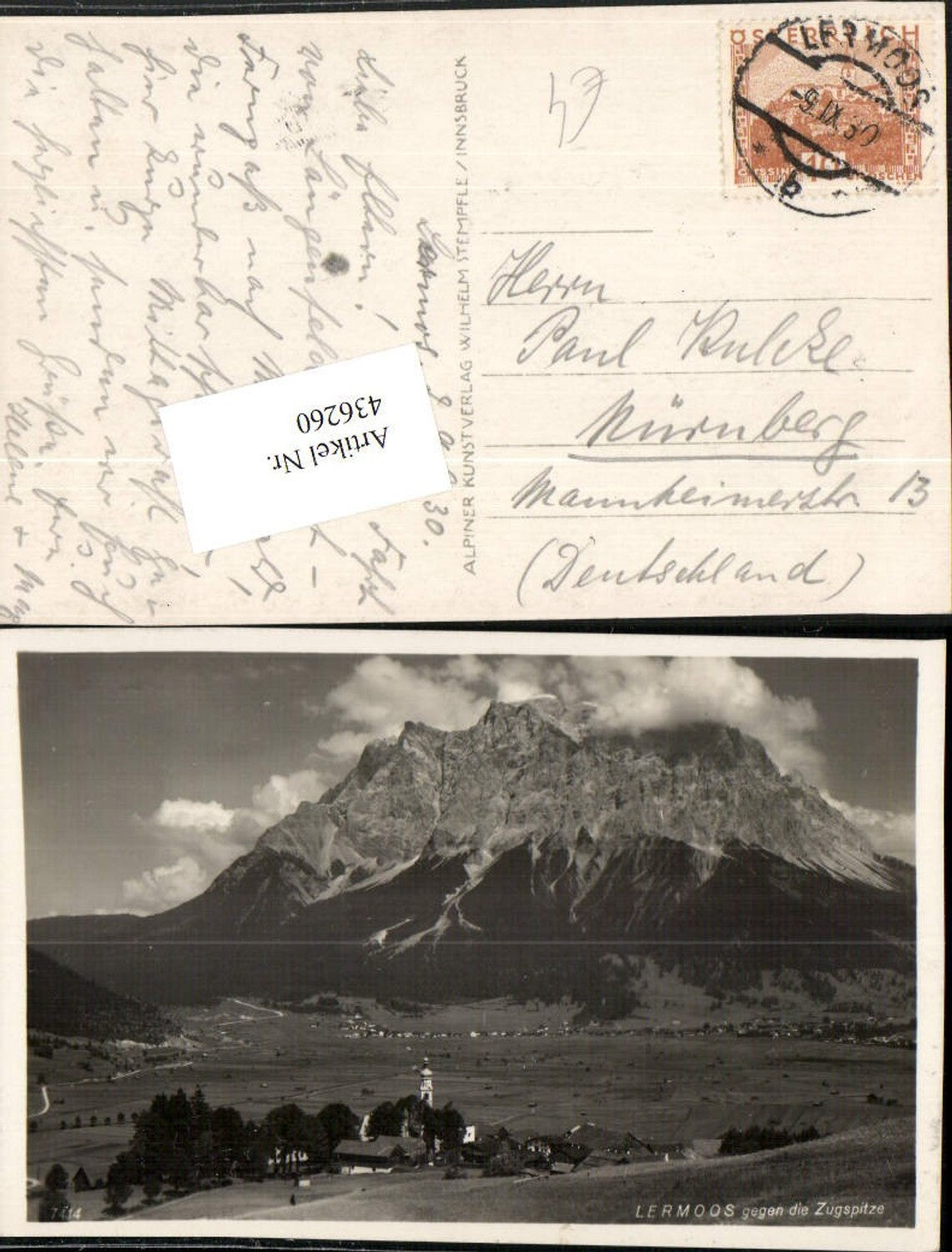 Alte Ansichtskarte – Old Postcard