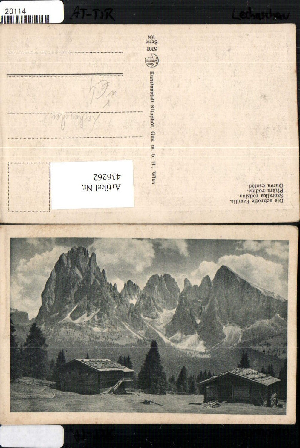 Alte Ansichtskarte – Old Postcard