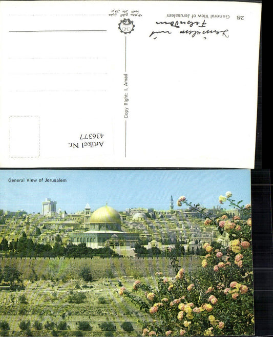 436377,Israel Jerusalem General View Totale