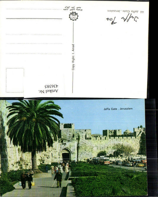 436385,Israel Jerusalem Jaffa Gate Tor Palme