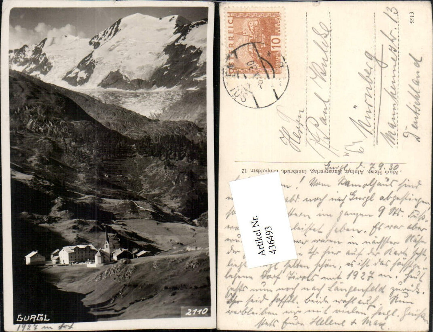 Alte Ansichtskarte – Old Postcard