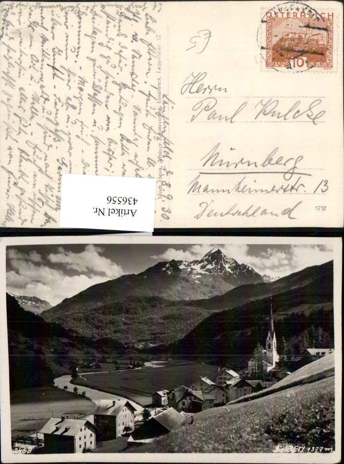 Alte Ansichtskarte – Old Postcard