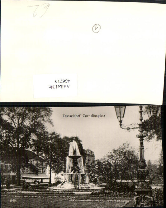 436715,REPRO Düsseldorf Corneliusplatz Brunnen