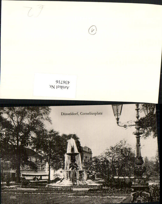 436716,REPRO Düsseldorf Corneliusplatz Brunnen