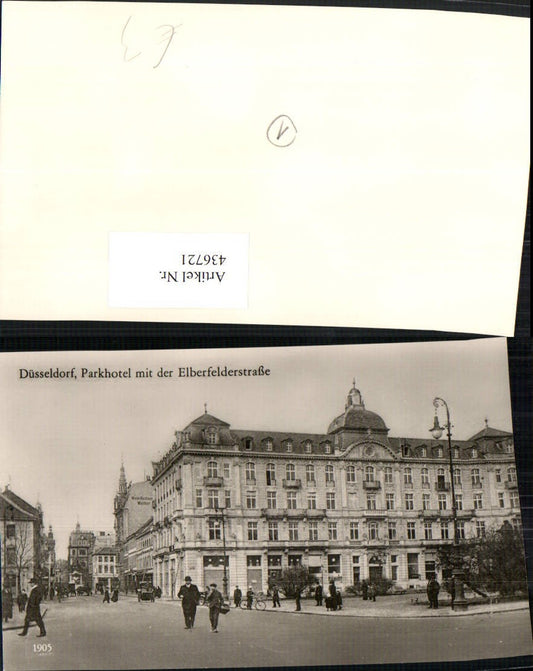 436721,REPRO Düsseldorf Parkhotel m. Elberfelderstraße Straßenansicht