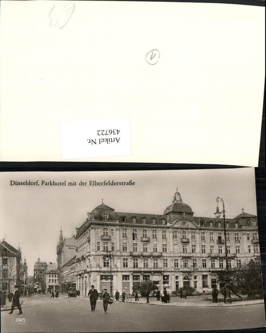 436722,REPRO Düsseldorf Parkhotel m. Elberfelderstraße Straßenansicht