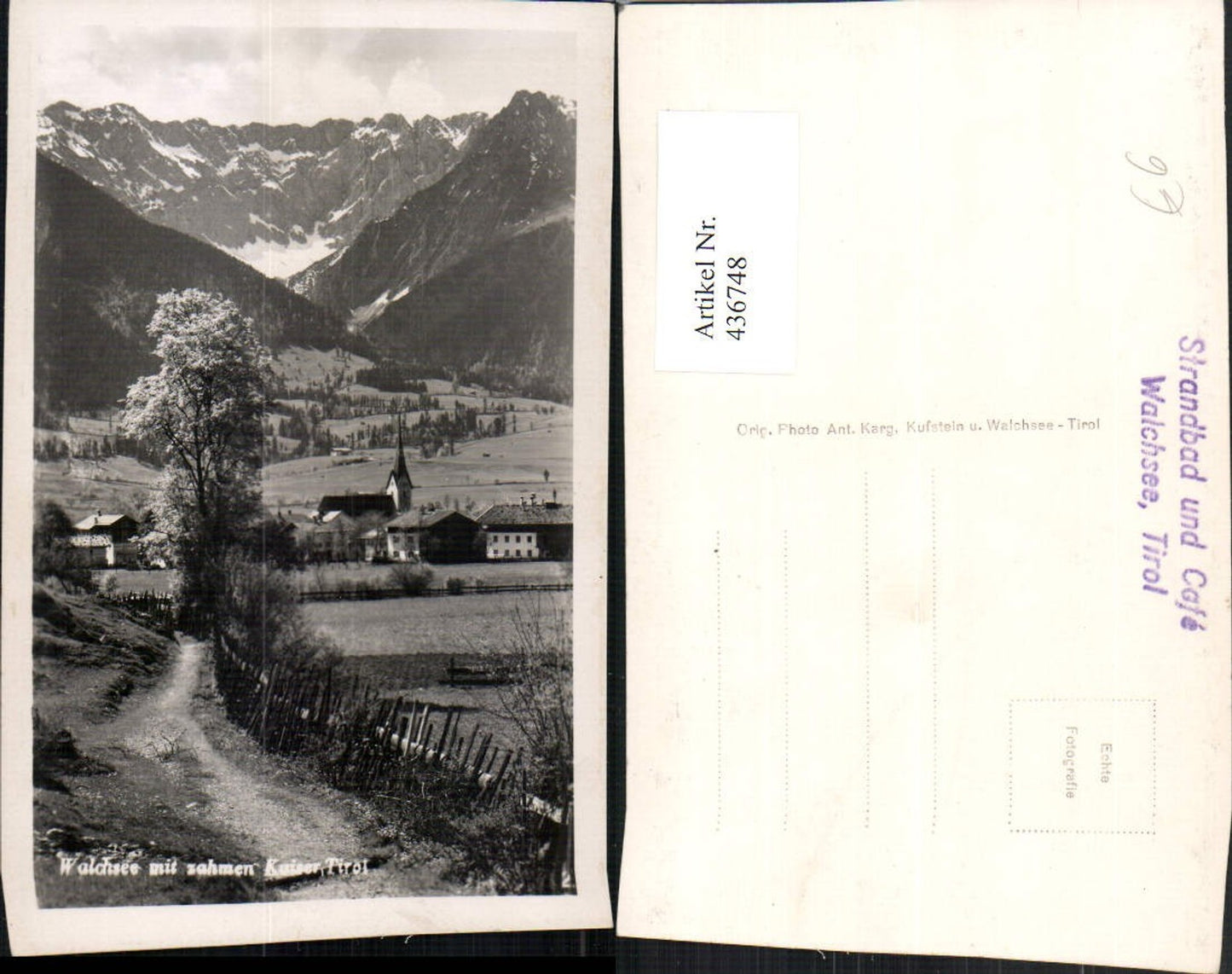 Alte Ansichtskarte – Old Postcard