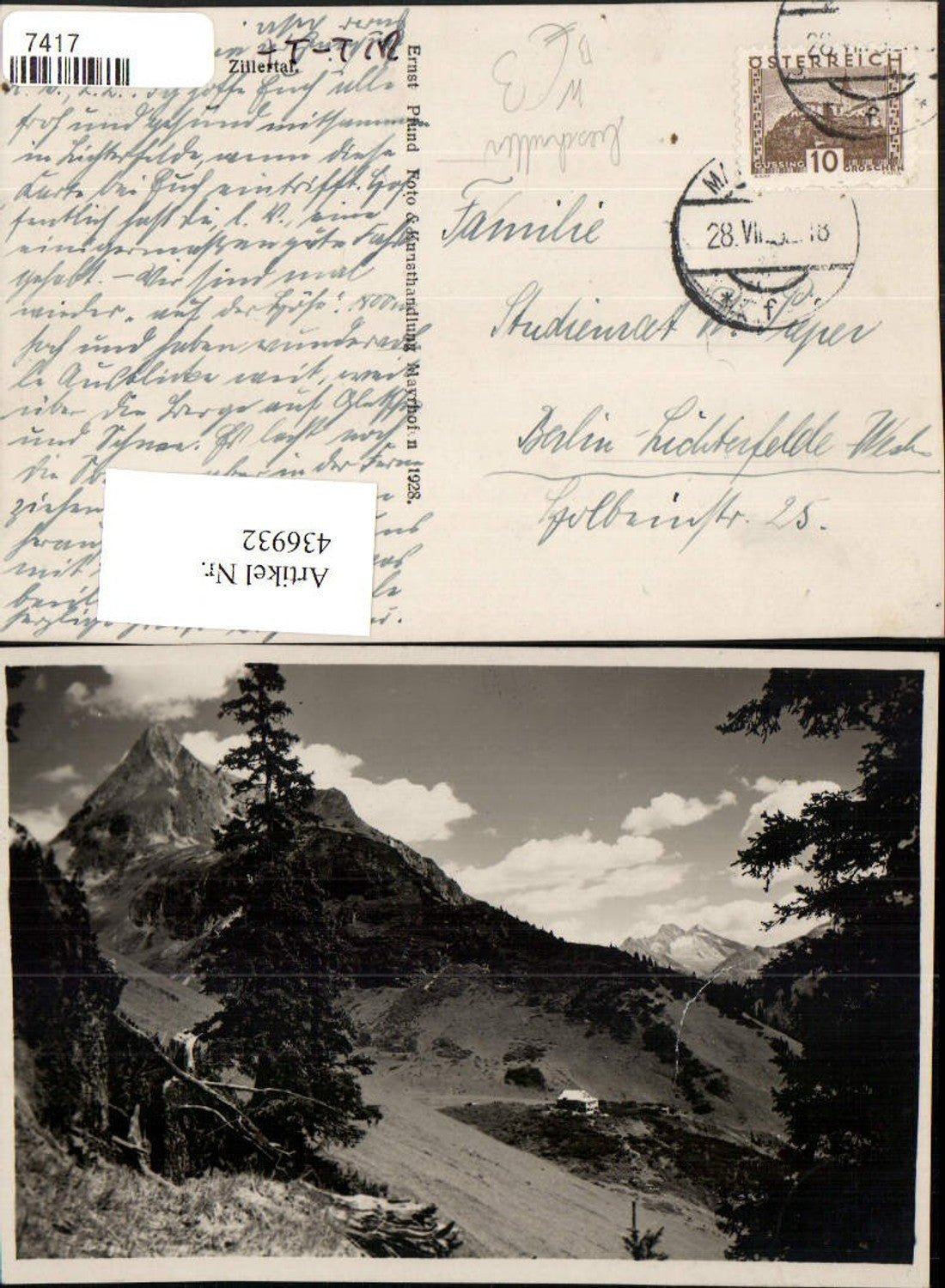 Alte Ansichtskarte – Old Postcard