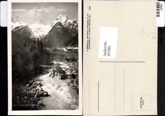 437503,Lofer Teufelssteg Fluss Bergkulisse