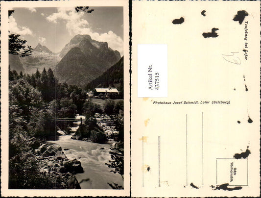 437515,Teufelsteg b. Lofer Brücke Bergkulisse
