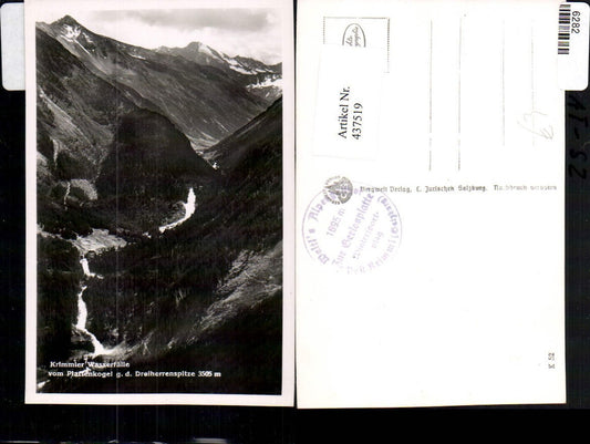 437519,Krimml Wasserfälle vom Plattenkogel geg. Dreiherrenspitze Bergkulisse