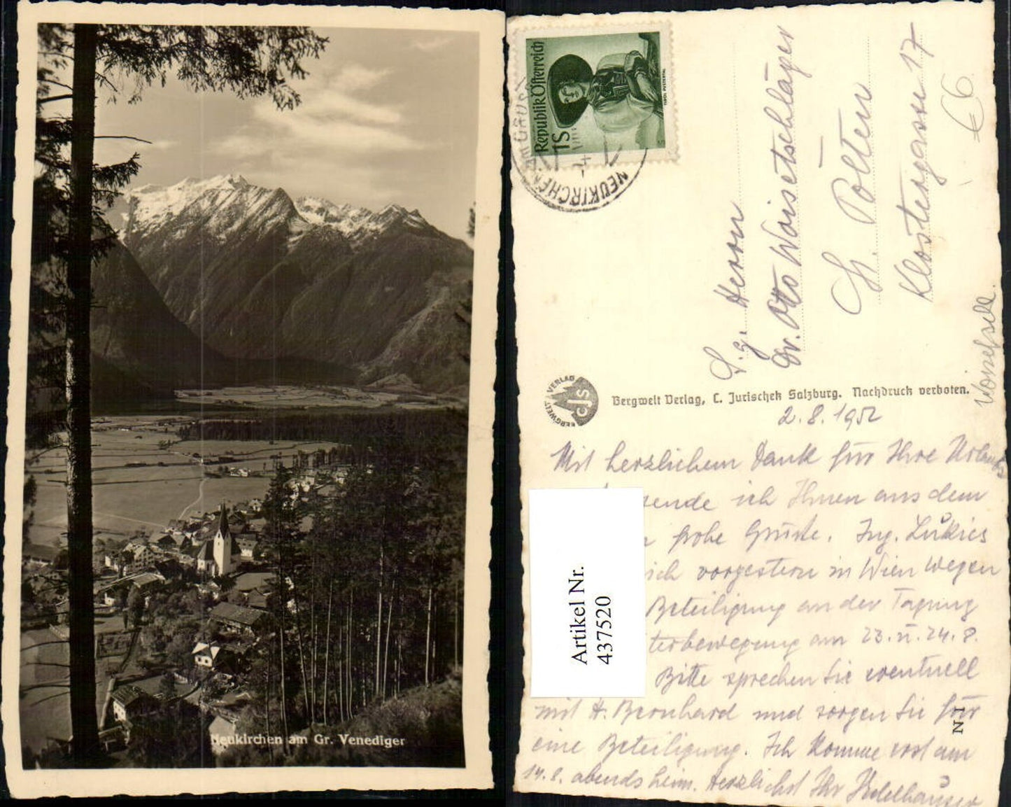 437520,Neukirchen am Großvenediger Totale Bergkulisse