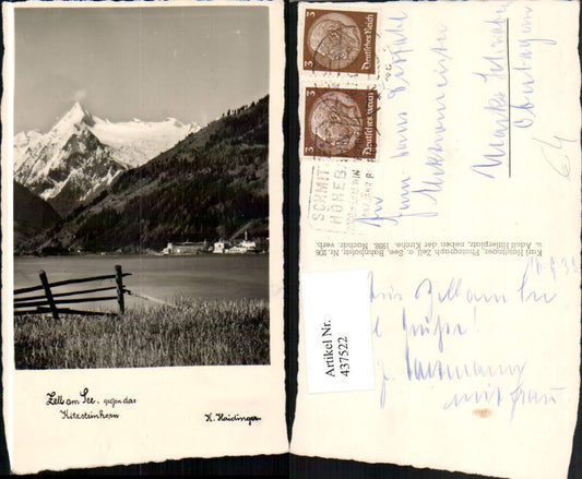 437522,Zell am See Teilansicht geg. Kitzsteinhorn Bergkulisse